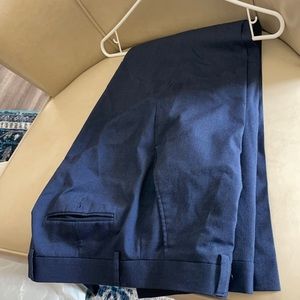 Alfani slim fit suit pants blue